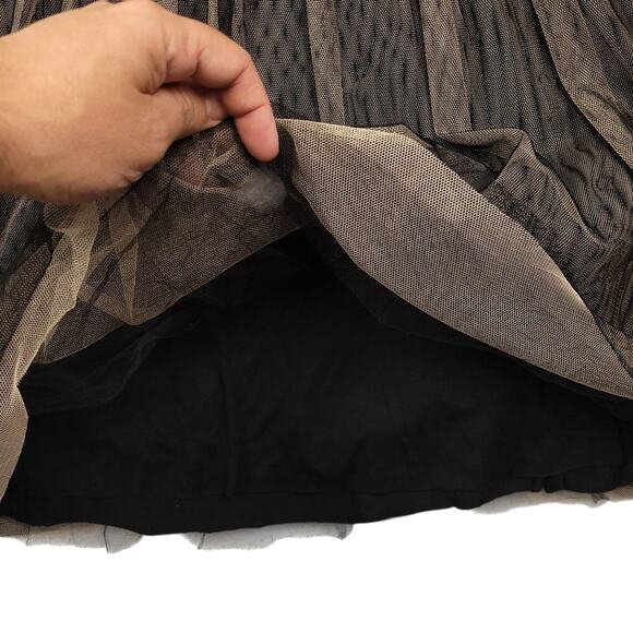 Vintage Weston Wear Anthropologie Lace Dress w/ Tulle Skirt Sz Large Whimsigoth - Picture 5 of 16